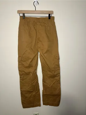 Abercrombie and Fitch baggy cargo utility pants tan brown size 27 or 4 Y2K style thumbnail 3