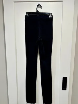Good American Sculpt Pull-On Skinny Jeans Black XS Zip Split Hem thumbnail 3