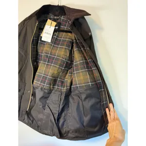 Barbour Classic Bedale Wax Jacket Olive Sz 32 Unisex NWT $425 thumbnail 5