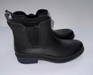 Madewell Black Chelsea Rain Ankle Boots - Women thumbnail 1