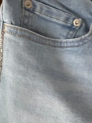 Levi's Light Blue Flare Jeans - Women's Bootcut with Rhinestones NWT thumbnail 4