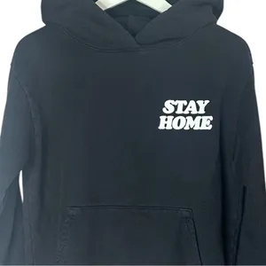 Talentless “I’m Staying Home” Black Cotton Sweatshirt Size XS thumbnail 3
