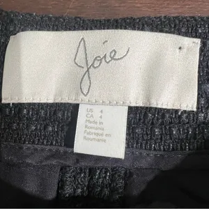 Joie Charcoal Gray Tweed Tailored Shorts Size 4 Textured Classic Chic thumbnail 10