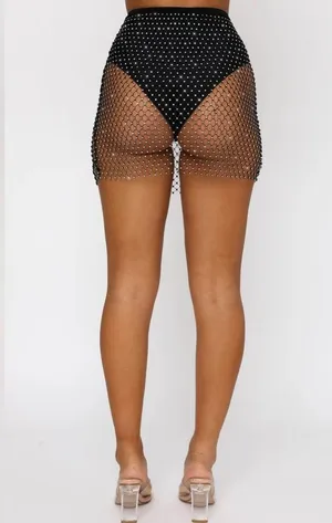 Feel the Beat Mini Skirt Black thumbnail 6