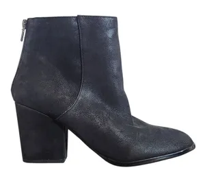 MIA Black Ankle Boots Size 10 MIA Black Faux Leather Heeled Boots thumbnail 1