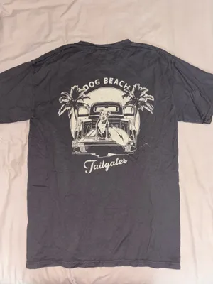 Dog Beach Tshirt Gray Size M thumbnail 4