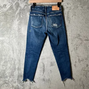 MOUSSY Vintage Howa Distressed Skinny‎ Jeans Raw Hem Blue Wash Size 24 X 25” thumbnail 3