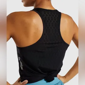 Gymshark Go Mesh Vest Black Performance Tank Size Medium thumbnail 7