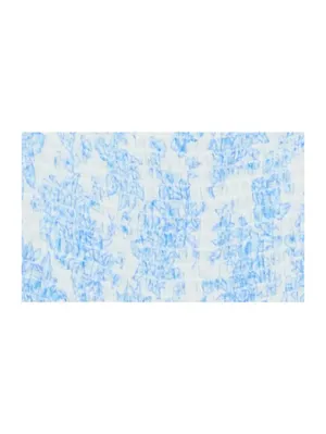 Maisie 100% Cotton Floral Smocked Ruffle Cotton Maxi Dress NWT Blue White XS thumbnail 8