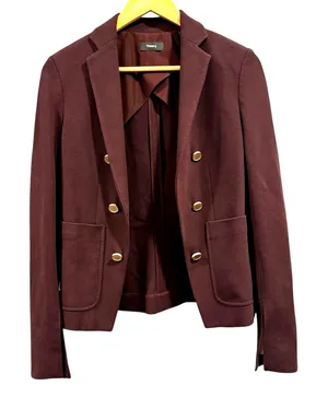 Theory Blazer Jacket 2 M Burgundy Red Jontia K Dark Academia Corpcore Minimalist thumbnail 1