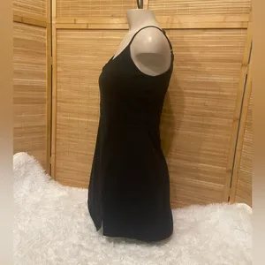 Express black mini dress adjustable spaghetti straps woman’s medium thumbnail 2