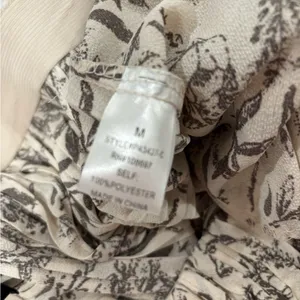 Stitch Fix Cream Alice Blue Pleated Palazzo Pants‎ taupe and cream color size M thumbnail 6