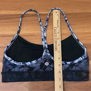 Athletica Flow Y Bra Nulu Light Support Nightfall Blossom Multi Size 6 thumbnail 7