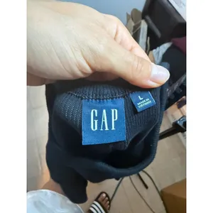 Gap Black Ribbed Short Sleeve T-Shirt Dress thumbnail 4