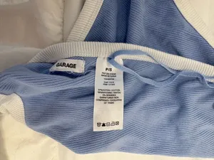 Garage Halter Top Crop Blue thumbnail 2