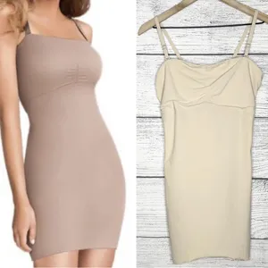 Flexees by Maidenform Bodycon Bandeau Shaping Mini Slip Nude Size Large thumbnail 2