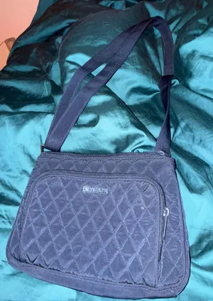 Dark Blue Vera Bradley Quilted Handbag thumbnail 1