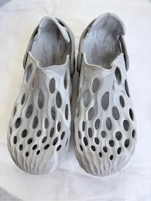 Merrell Hydro Moc Clogs White Gray Marble Slip On Water Shoes W 8.5 M 7 thumbnail 2