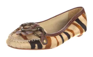 Matisse Ponyhair Exotic Animal Print Leather Upper Flats‎ Size 6.5 thumbnail 1