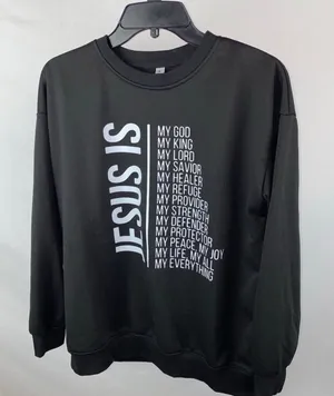 NEW Faith Crewneck Black thumbnail 1