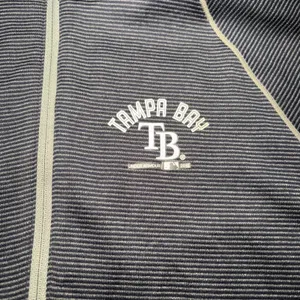 Under Armour Tampa Bay Rays Womens M Navy Blue Stripe Quarter Zip Pullover thumbnail 5