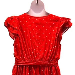 Old Navy Polka Dot Wrap Dress‎ Red Large thumbnail 4