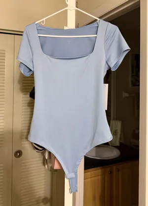 Baby blue body suit Size L thumbnail 1
