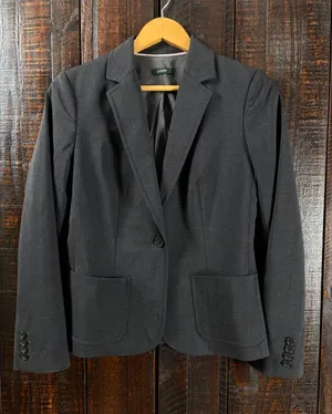 J.Crew Gray Vintage Blazer Size 4/SMALL thumbnail 1