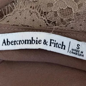 Abercrombie & Fitch Brown Tan Silk Satin Lace Cami Camisole Bodysuit Top Size S thumbnail 4