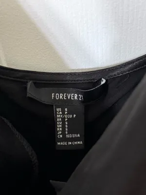 Forever 21 Cowl Neck Slip Dress Satin Black thumbnail 5