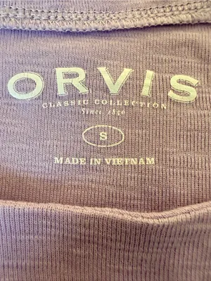 Orvis Classic Collection Lavender Pima Cotton Tee Soft Coastal Short‎ Sleeve S thumbnail 3