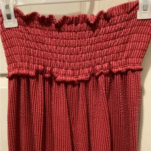 LG Red Ribbed Knit Top Size M thumbnail 10