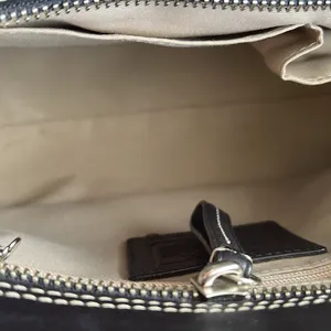 EUC Coach Authentic Hampton braided trim tassel satchel leather shoulder bag thumbnail 5