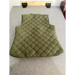 Old Navy Puffer Vest Womens Sz L Green Quilted Full Zip Pockets Outdoors Layer thumbnail 7