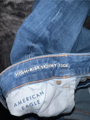 American Eagle Next Level High-Waisted Skinny Kick Jean Size 18 Long thumbnail 10