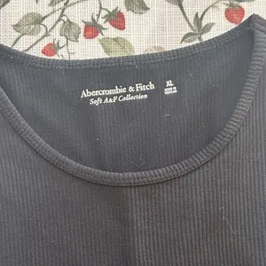 Abercrombie & Fitch Classic Black thong Bodysuit tank ribbed soft A&F collection thumbnail 4