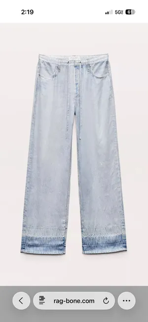 rag & bone miramar satin phoebe drawstring pant  thumbnail 2
