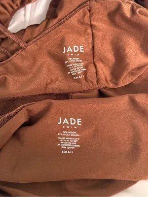 Jade Swim Brown One Shoulder and High Waist Bikini thumbnail 4