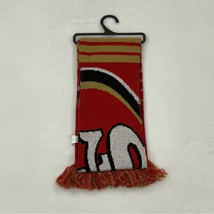 San Francisco SF 49ers NFL Football FOCO Team Logo Acrylic Winter Scarf Scarve B thumbnail 3