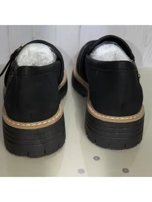 Black Chunky Lug Sole Loafers Women’s Size 36 NWOT thumbnail 7