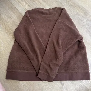 Madewell Cozy Brown Fleece Pullover Sweater thumbnail 4