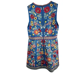 Alice + Olivia Patty Riviera Floral Embroidered A Line Mini Dress Size US 8 thumbnail 3
