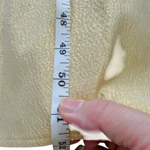 VTG Jessica McClintock Gunne Sax Gold Metallic Strapless Dress Gown Sz 9/10 thumbnail 9