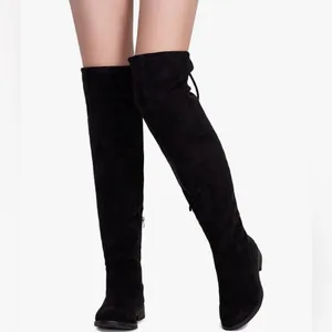 NEW Vepose 998 Vegan Suede Over The Knee High l Flat Heel Thigh High Boots 10 thumbnail 5