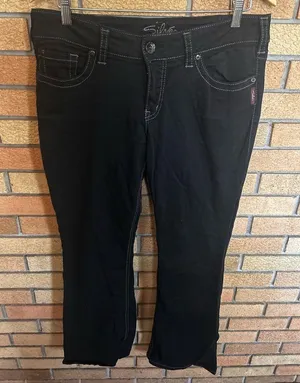 Silver Jeans Co Suki Bootcut Black Denim Jeans Women’s Size 32x32 thumbnail 1