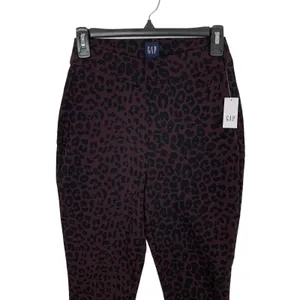 Gap Pants 4‎ Brown Black Animal Print Slim Fit Trousers Career NWT Bold thumbnail 2