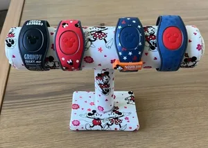 Disney Minnie and Mickey Mouse MagicBand Holder Display Stand WDW thumbnail 1