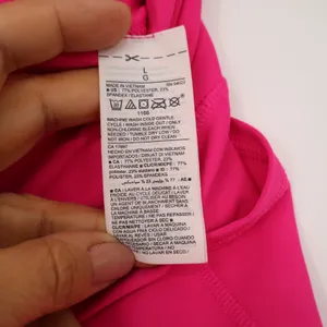 Old Navy Active Powersoft Neon Pink Cropped High Rise Leggings Pockets Womens L thumbnail 3