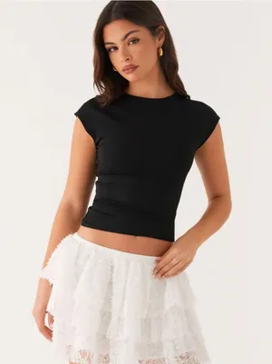 Peppermayo Erin Layered White Mini Skirt thumbnail 1