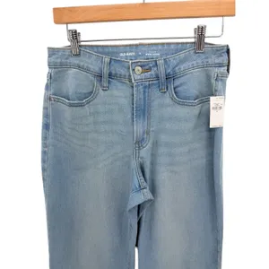 Old Navy Wow Loose High Rise Light Wash Straight Leg Jeans Baggy‎ Womens 6 NWT thumbnail 2